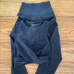 Beyond Yoga Spacedye high waisted legging set XS